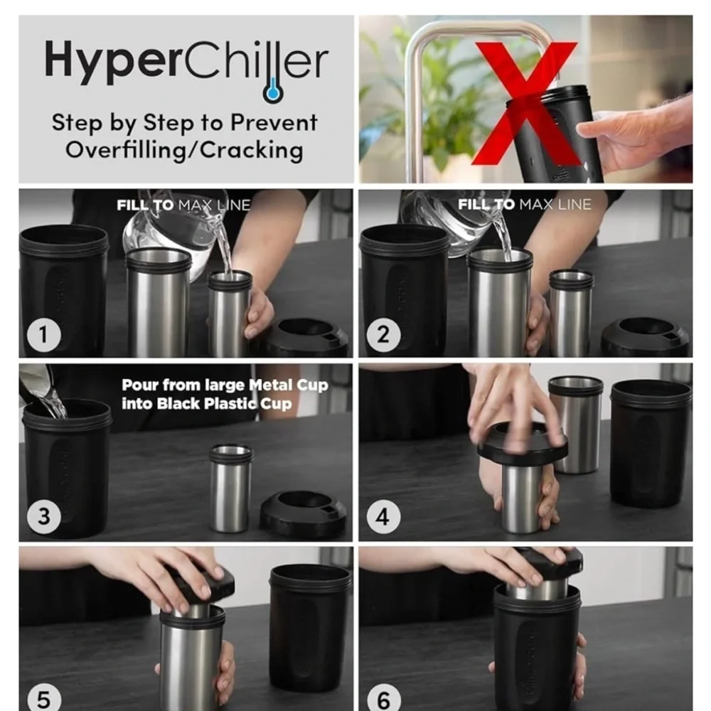 HyperChiller Black Beverage Cooler
